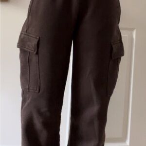 TNA BROWN CARGO SWEATPANTS